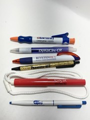 LOT OF 6 Pharmaceutical Drug Rep Medical Advertising Promo Pens Cipro Evista
