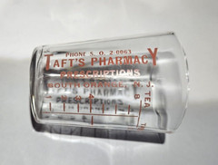 Vintage Tumbler Dose Glass Taft’s Pharmacy South Orange NJ