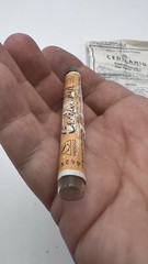 RARE Vintage SANDOZ CEDILANID Glass Tube w/box and Instructions EMPTY