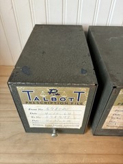 Vtg Pharmacy Prescription Record File Box Metal 1960s Apothecary Rx Talbott
