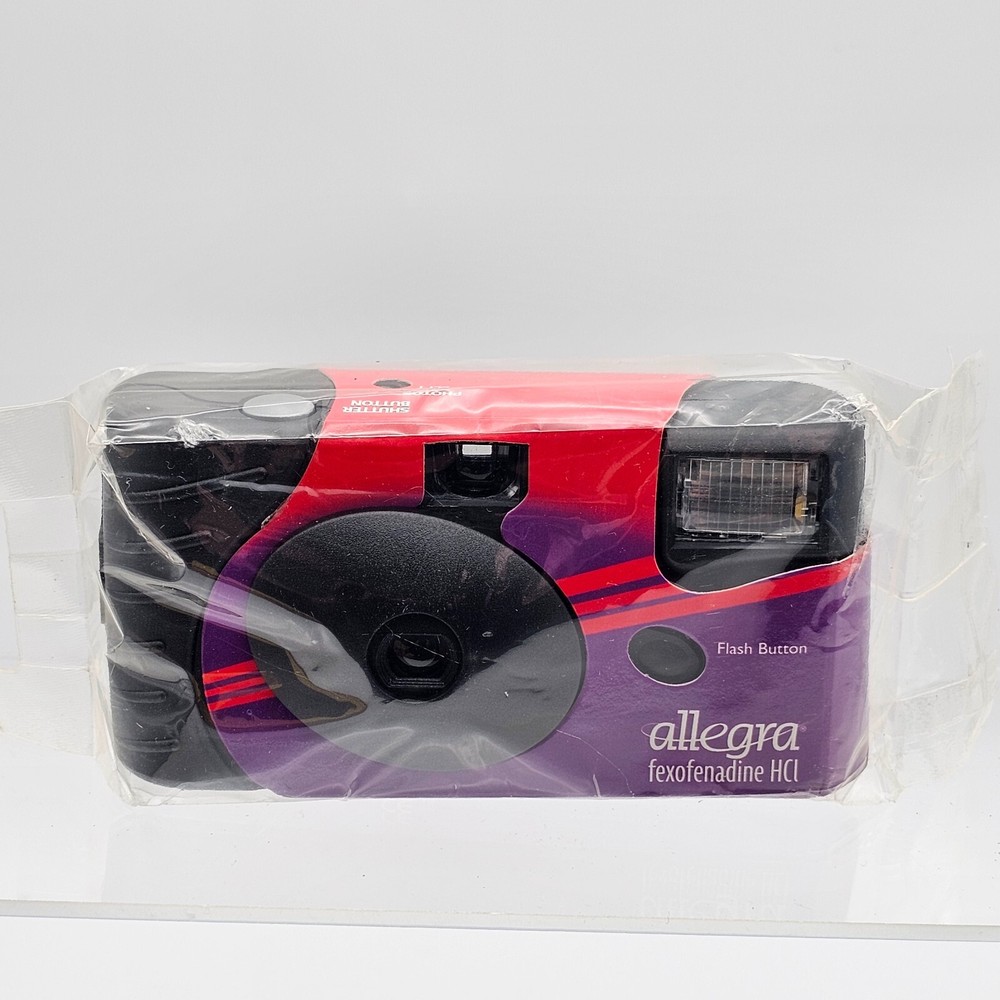 Allegra Pharmaceutical Advertising Disposable Film Camera 15 Exp, Flash, ISO 400