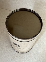 Vintage NYQ Rochelle Salt 1Lb Canister 1940s WWII Era Apothecary Chemist Display
