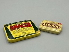 Vintage Anacin & Certified ASPIRIN Medical Drug Advertising TINS