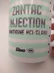 Zantac Injection Glaxo Pharmaceutical Drug Rep Plastic Coffee Mug Dot Matrix