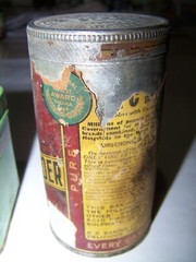 Vintage lot of 3 tins 1950 Original Tin AMITONE KC Baking Powder Bag Balm