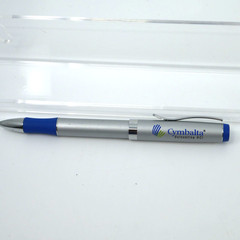 CYMBALTA Rep Pharmaceutical Advertising Pen Metal p2 silver indented grip