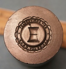 Figural MORTAR & PESTLE Steel Stamping Die Pharmacist * JN1