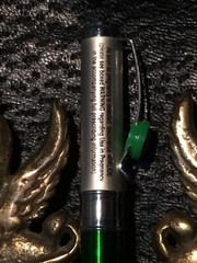 Avalide Green Heavy Metal Drug Rep Pharmaceutical Gripper twist pen w slider