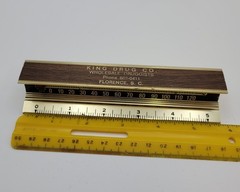 King Drug Company Wholesale Druggist Florence SC Paperweight Thermometer Ruler