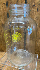 Vintage McKesson Appliance Co Toledo OH Medical Anesthesia Glass Jar Duraglas