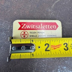 Vtg c.1960s ZWITSALETTEN Advertising Medical Tin – GERMAN – EMTPY / NO CONTENTS