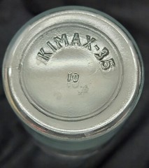 Hydrocloric (Misspelled) Acid Dilute Apothecary Glass & Stopper Vtg Retro KIMAX