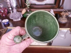 Schering Rx Galen 131-201 AD Coffee Tea Mug Cup Green Mortar Pestle Ceramic