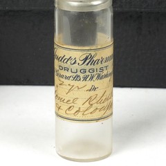 Antique Doctor Travel Medical Kit Apothecary Leather Case Empty Vials