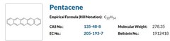 Pentacene Aldrich periodic table Element Collection CAS 135-48-8