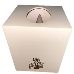 Vtg Entex LA Puffs Plus Tissue Box Cover Holder Cube Funny Nose Mustache H3