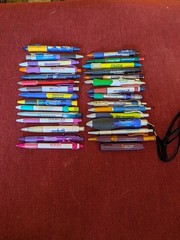 Lot of 30 Vintage Pharmaceutical Drug Rep Medical Promo Advertising Pens Viagra