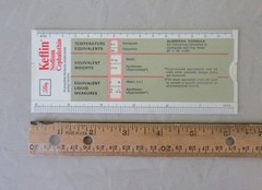 Nurse Ruler Metric Slide Dosage Keflin Sodium Cephalothin Eli Lilly &Co. Vintage