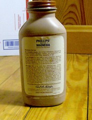 RARE vintage 1970s pharmaceutical bottle PHILLIPS‘ MILK OF MAGNESIA chocolate