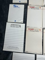 Lot of 18 Pharmaceutical Drug Memo Note Pads – Medicine – Advertising