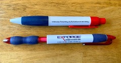 Set of 2 EXFORGE Pharmaceutical Drug Rep Collectible Promotional Pens