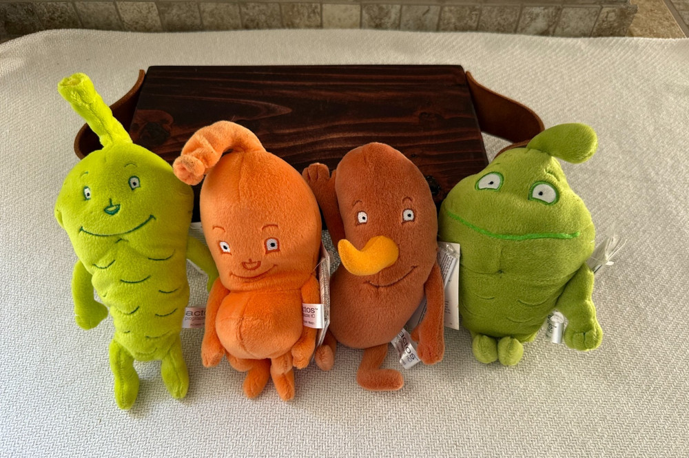 Actos Pharmaceutical Drugs Plush Advertising Drug Representative Set of 4 tags