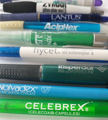 Lot of 10 Pharmacy Drug Representative Pens – Untested- Lot 3