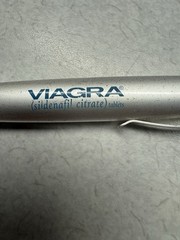 VIAGRA PENS Lot of 2 Metal Ball Point & Plastic Pharmaceutical Promo – Lot of 2