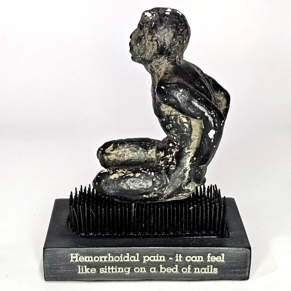 Vintage Proctofoam Pharmaceutical Advertising Bed Of Nails Fakir Figure