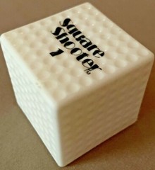 RARE VTG SQUARE SHOOTER 1 novelty SQUARE GOLF BALL CUBE w/ dimples gag gift LOOK