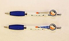 Pharmaceutical Bystolic Pens 2 Heavy Metal White and Blue New in Sleeve