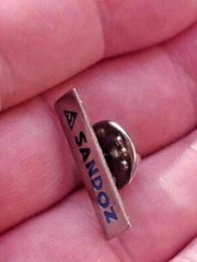 🔴SANDOZ Pharmaceuticals pin LSD Albert Hofmann Logo pin badge🔴