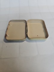 Open Box 1939 Certified Brand Aspirin 12 Tablet Pocket Pill Tin Antique Mini Tin