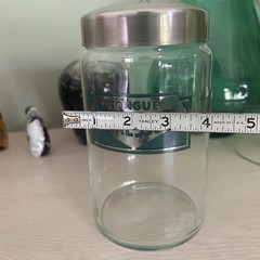 VTG Profex Medical Office Apothecary Jar w/ Lid Art Deco Tongue Depressors