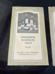 Vtg 1920s Eli Lilly Medical Booklets Ephedrine Sulphate & Diphtheria Prevention