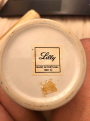 Apothecary Pharmaceutical Jar SYR ROSAR SOL By Lilly Made in Portugal 1989