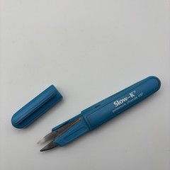 Vtg SLOW-K Travel Scissors Blue Drug Rep Potassium Chloride USP