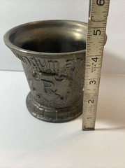 Apothecary Rx Mortar & Pestle Secundum Artem B2 Collectible Piece