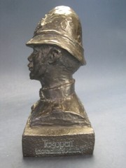 Vintage The Oxford Bobby Bust Pharmaceutical Advertising Sculpture for Tegopen