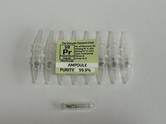 8 x Praseodymium Metal 99.9% un-oxidized Argon Ampoules WHOLESALE Elements