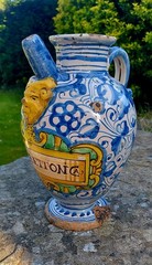 Rare Early 18th-Century Italian Savona Majolica Apothecary Pharmacy Wet Drug Jar