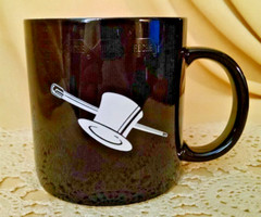 Roche Mug Black White Top Hat Can Coffee Tea Cup Pharmaceutical Company Promo