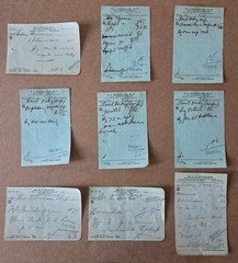 File box & 100 antique prescriptions (1926) – HEROIN, PAREGORIC, BROMIDE
