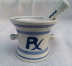 Squibb Rx Mini Mortar Delft Holland Squibb Pharmaceutical