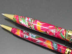 Unique Colorful Norvasc Metal PENS Drug Rep Pharmaceutical Advertising Lot of 2
