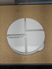 Novo Nordisk Portion Control Divided 9” Plate Log Insulin Covered White (D3)