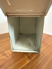 Vintage Pharmacy Prescription File Record Box Craft Sewing