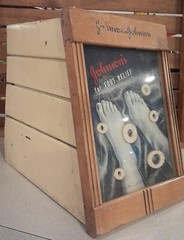 vintage sore feet medical store display JOHNSON & JOHNSON ca.1949 CORN & BUNION