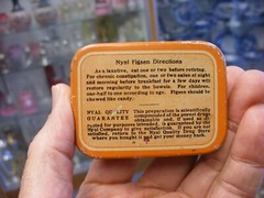 Antique Vtg Medical Dental Pharmacy – Nyal Figsen Laxative – Empty Tin