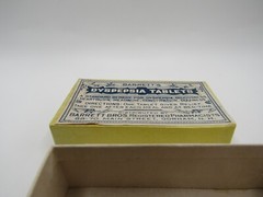 Vintage Cardboard Prescription Pill Box Barrett Bros. Pharmacy Gorham NH 3”